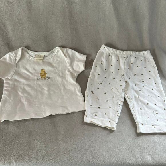 Vintage Classic Winnie the Pooh Outfit Set 3 Months Gender Neutral 90s - Picture 1 of 3